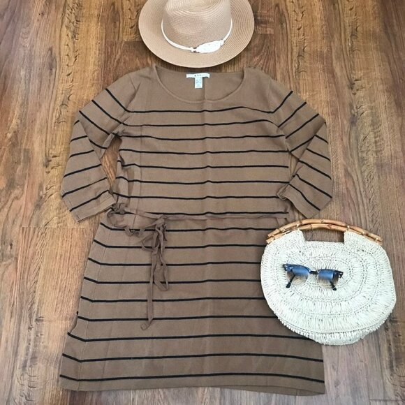 MNG Mango striped sweater Dress - Picture 1 of 6